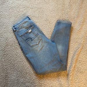 American Eagle super high rise curvy dream jeans